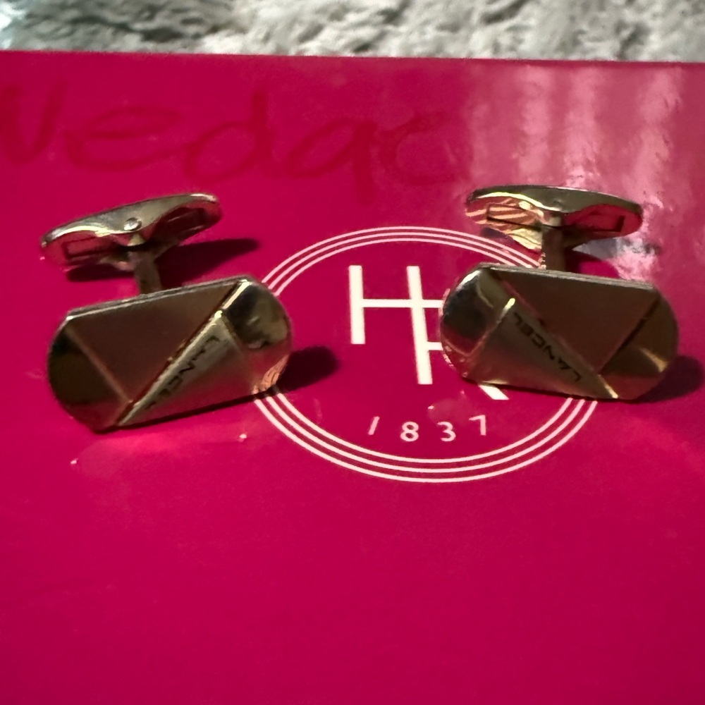 Lancel Elegant Gold Cufflinks